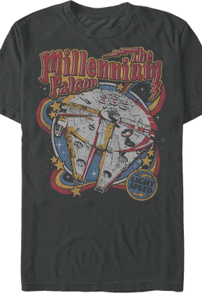 Millennium Falcon Light Speed Star Wars T-Shirt