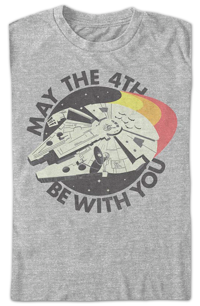 Millennium Falcon May The 4th Be With You Star Wars T-Shirt