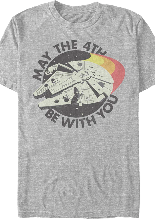 Millennium Falcon May The 4th Be With You Star Wars T-Shirt - main product image