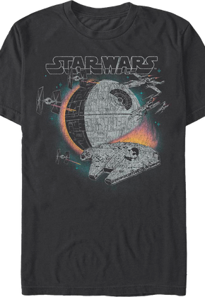 Millennium Falcon Narrow Escape Star Wars T-Shirt