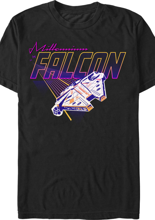 Millennium Falcon Retro Flight Star Wars T-Shirt - main product image