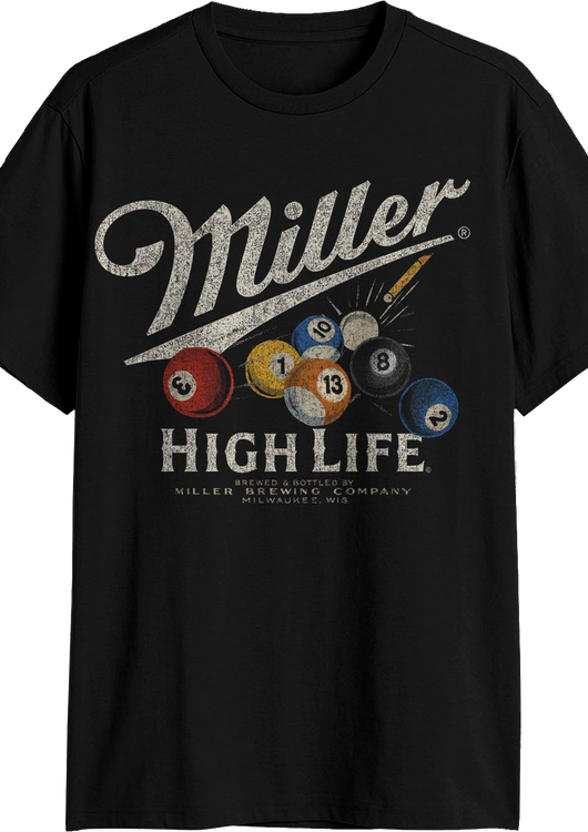 Vintage Pool Miller High Life T-Shirt - main product image