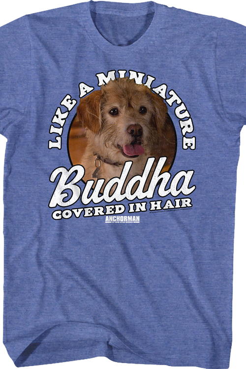 Miniature Buddha Covered In Hair Anchorman T-Shirtmain product image