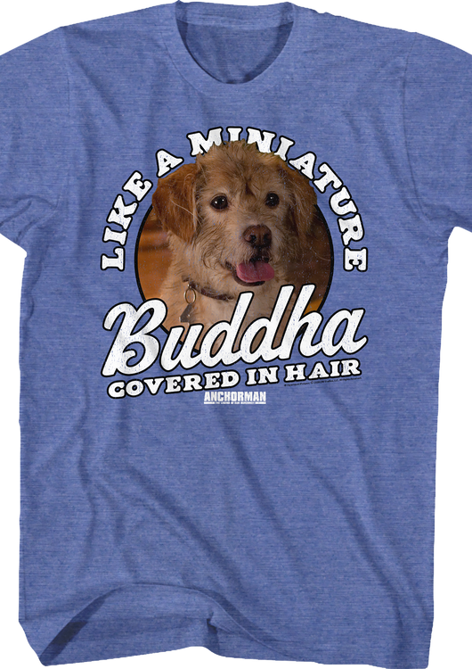 Miniature Buddha Covered In Hair Anchorman T-Shirt - main product image