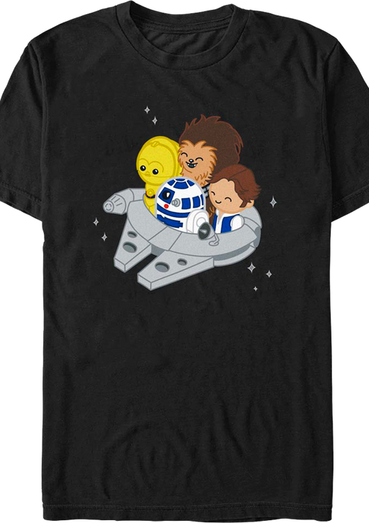 Miniature Millennium Falcon Star Wars T-Shirt - main product image