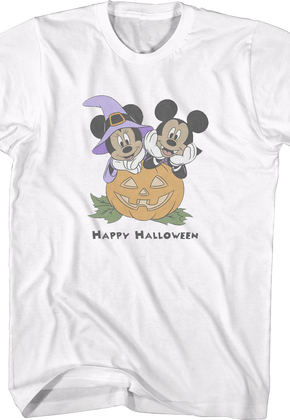 Minnie Mouse Mickey Mouse Happy Halloween Disney T-Shirt