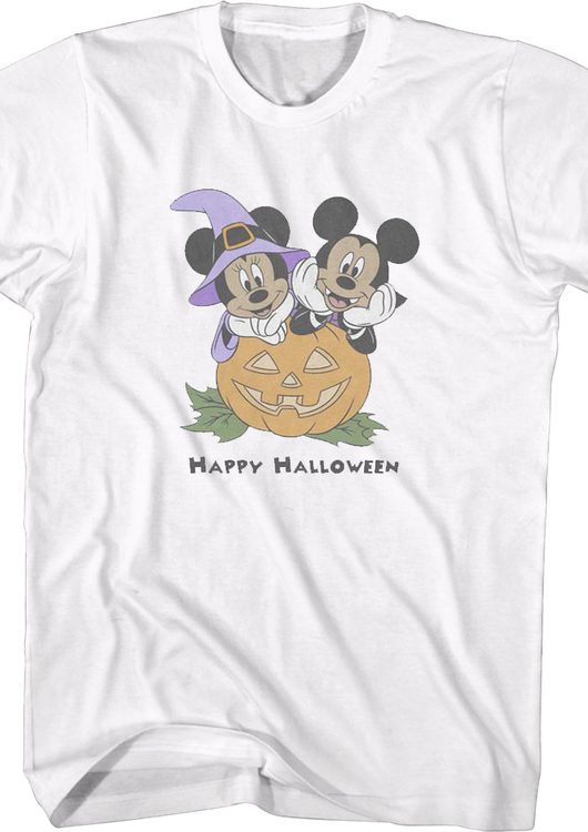 Minnie Mouse Mickey Mouse Happy Halloween Disney T-Shirt - main product image