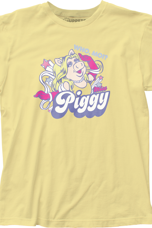Yellow Miss Piggy Muppets T-Shirt - main product image