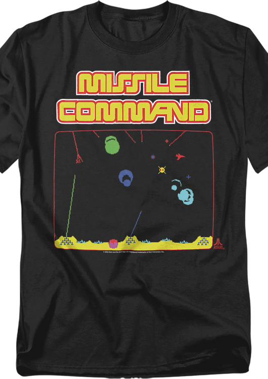 Missile Command Gameplay T-Shirt - main product image