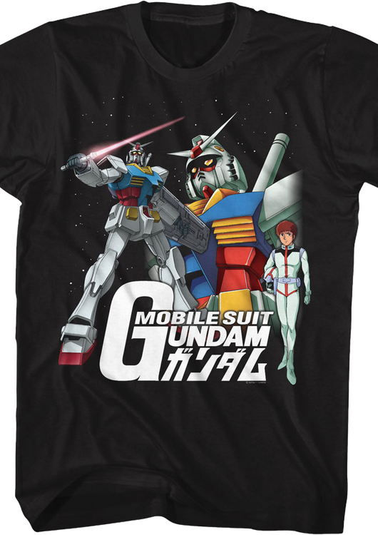 Mobile Suit Collage Gundam T-Shirt - main product image