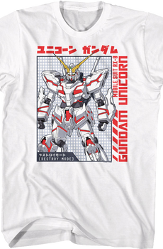 Mobile Suit Gundam Unicorn T-Shirt