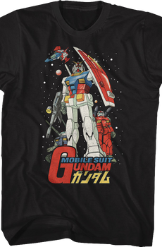 Mobile Suit Poster Gundam T-Shirt
