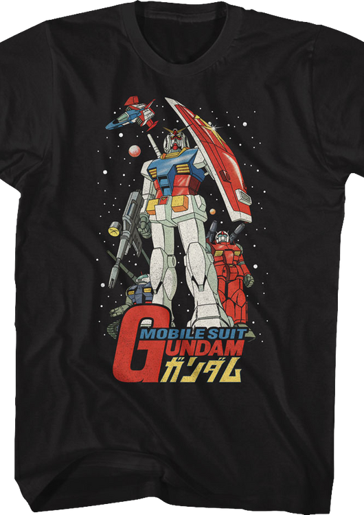 Mobile Suit Poster Gundam T-Shirt - main product image