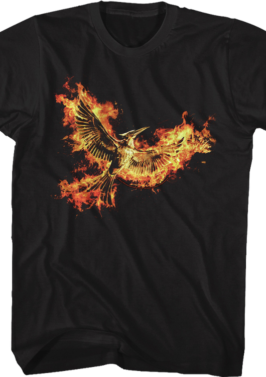 Mockingjay Fire Flight Hunger Games T-Shirt - main product image