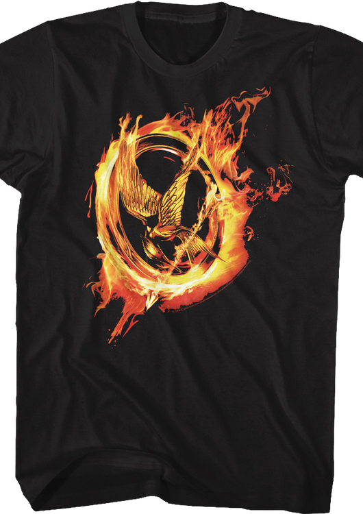 Mockingjay Flames Hunger Games T-Shirt - main product image