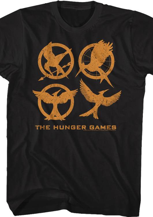 Mockingjay Logos Hunger Games T-Shirt - main product image