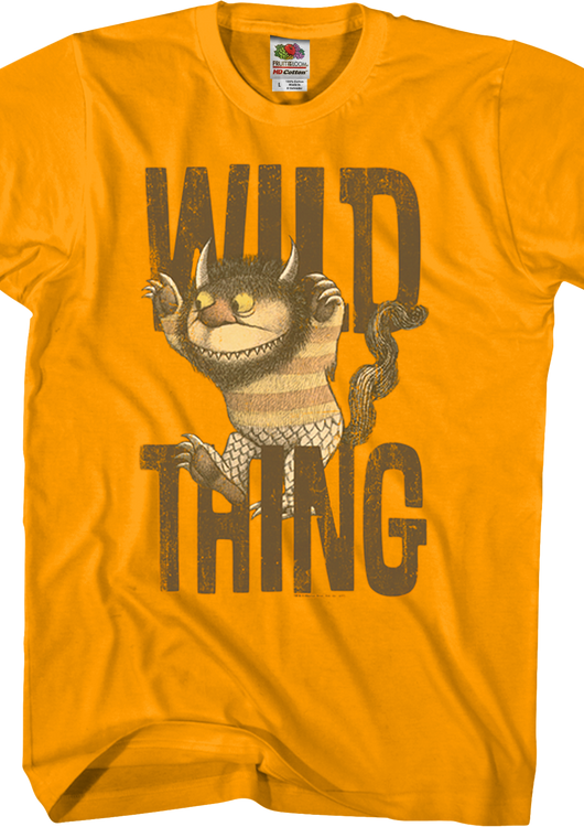 Moishe Where The Wild Things Are Orange T-Shirt - main product image
