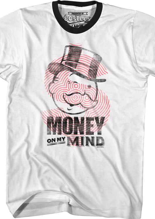 Money On My Mind Monopoly Ringer Shirt - main product image
