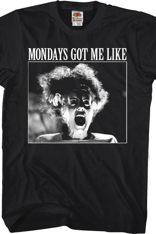 Mondays Got Me Like Bride Of Frankenstein T-Shirtmain product image