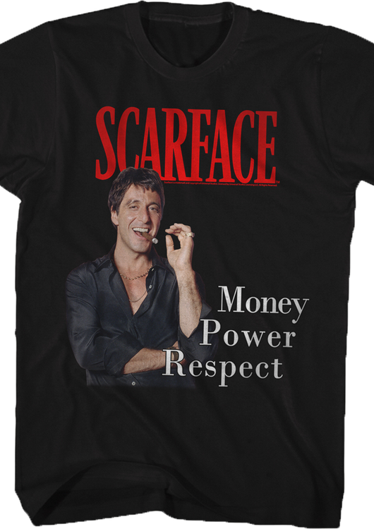 Money Power Respect Scarface T-Shirt - main product image