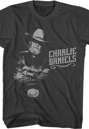 Monochrome Charlie Daniels T-Shirt