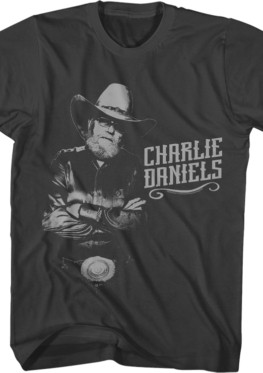 Monochrome Charlie Daniels T-Shirt - main product image