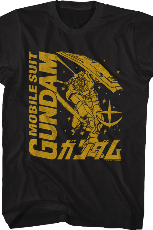 Monochrome Mobile Suit Gundam T-Shirt - main product image