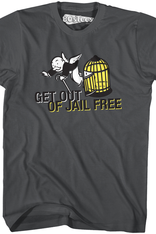 Monopoly Get Out Of Jail Free T-Shirtmain product image