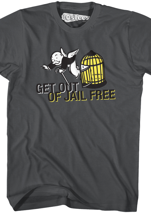 Monopoly Get Out Of Jail Free T-Shirt - main product image