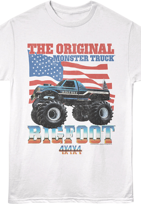 Monster Truck Flag Bigfoot T-Shirt