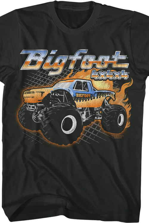 Truck On Fire Bigfoot T-Shirtmain product image