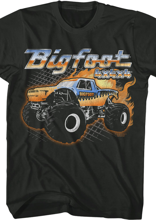 Truck On Fire Bigfoot T-Shirt - main product image