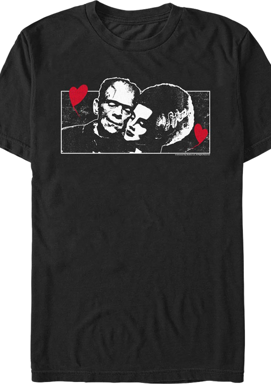Monsters In Love Bride Of Frankenstein T-Shirt - main product image