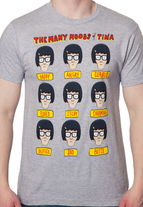Moods Of Tina Bobs Burgers T-Shirt