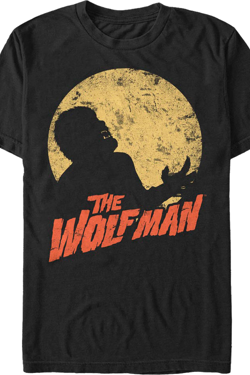 Moonlit Silhouette Wolf Man T-Shirt - main product image
