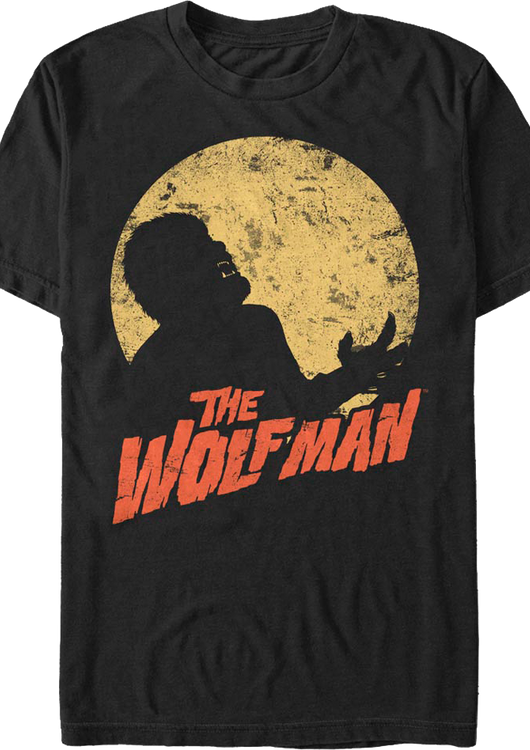 Moonlit Silhouette Wolf Man T-Shirt - main product image