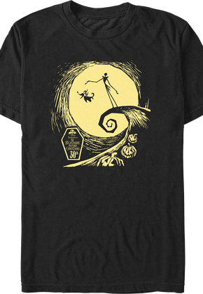 Moonlit Silhouettes Nightmare Before Christmas T-Shirt