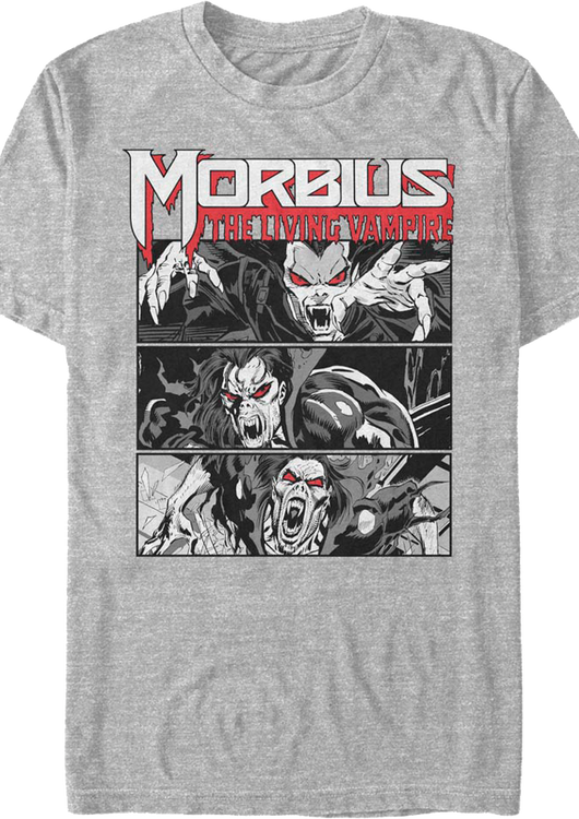 Morbius Comic Book Panels Marvel Comics T-Shirt - main product image
