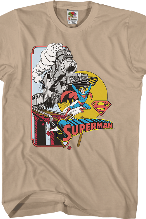 More Powerful Than A Locomotive Superman T-Shirtmain product image