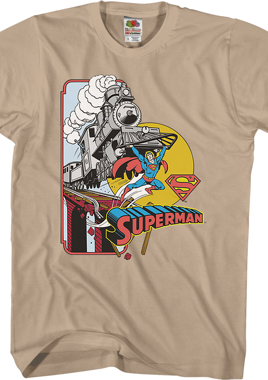 More Powerful Than A Locomotive Superman T-Shirt - main product image