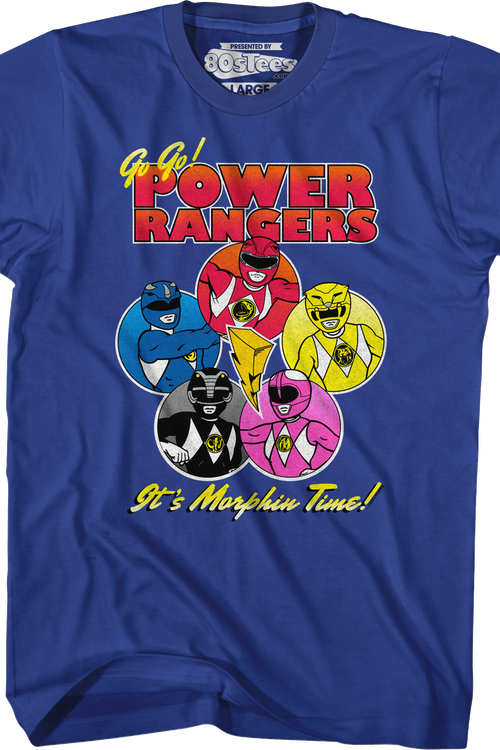 Morphin Time Circles Mighty Morphin Power Rangers T-Shirt - main product image