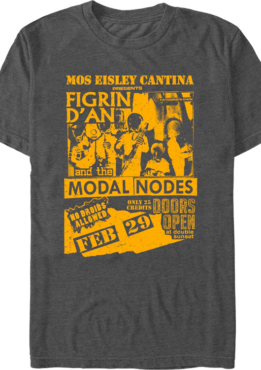 Mos Eisley Cantina Concert Flyer Star Wars T-Shirt - main product image