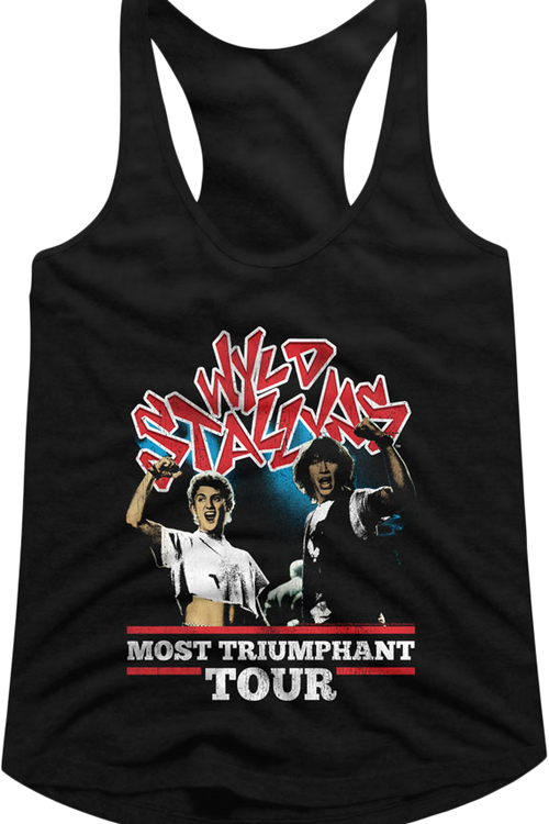 Ladies Most Triumphant Tour Bill and Ted Racerback Tank Topmain product image