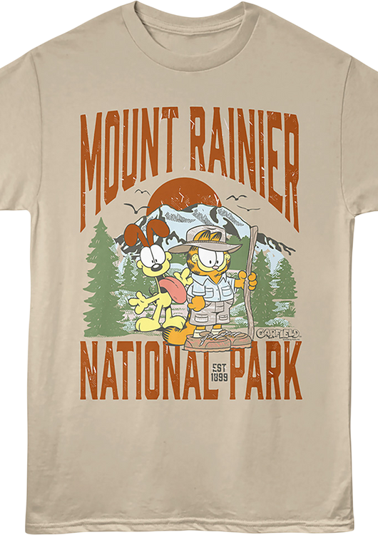 Mount Rainier National Park Garfield T-Shirt - main product image