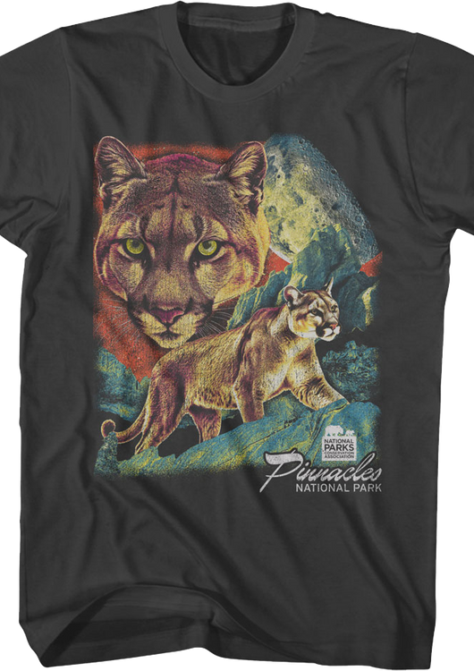 Mountain Lion Collage Pinnacles National Park T-Shirt - main product image