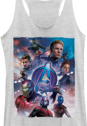 Ladies Movie Poster Avengers Endgame Racerback Tank Top