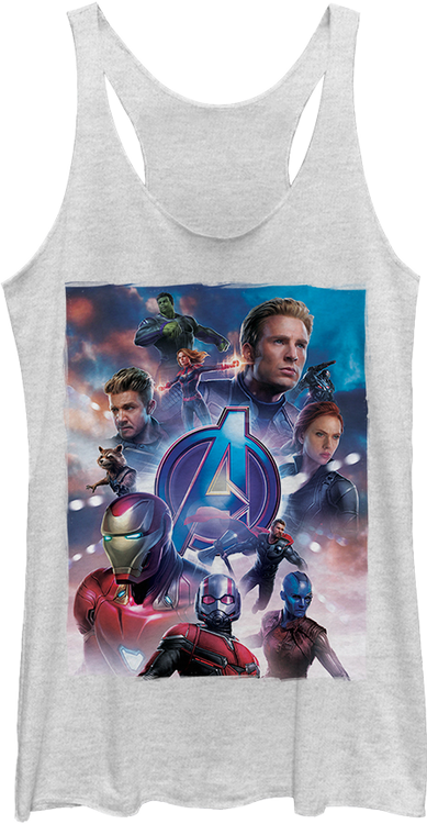 Ladies Movie Poster Avengers Endgame Racerback Tank Top - main product image