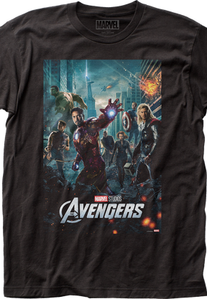 Movie Poster Avengers Marvel Comics T-Shirt