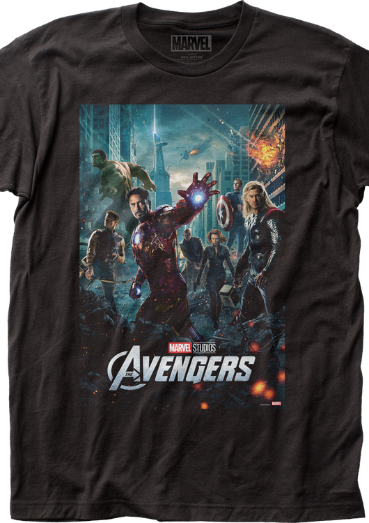 Movie Poster Avengers Marvel Comics T-Shirt - main product image