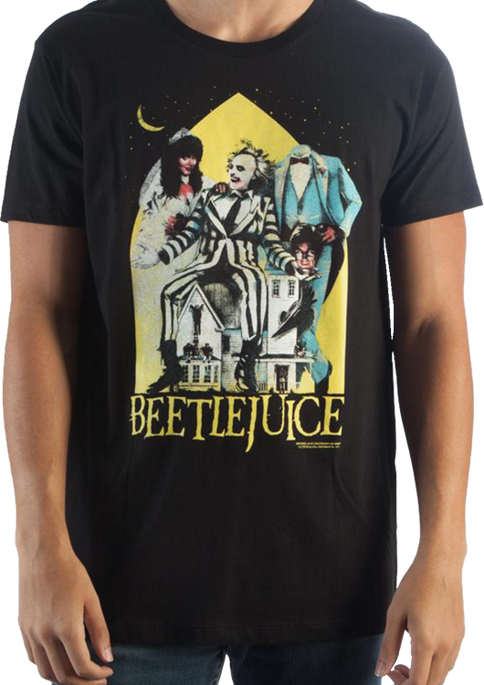 Black Movie Poster Beetlejuice T-Shirt - main product image